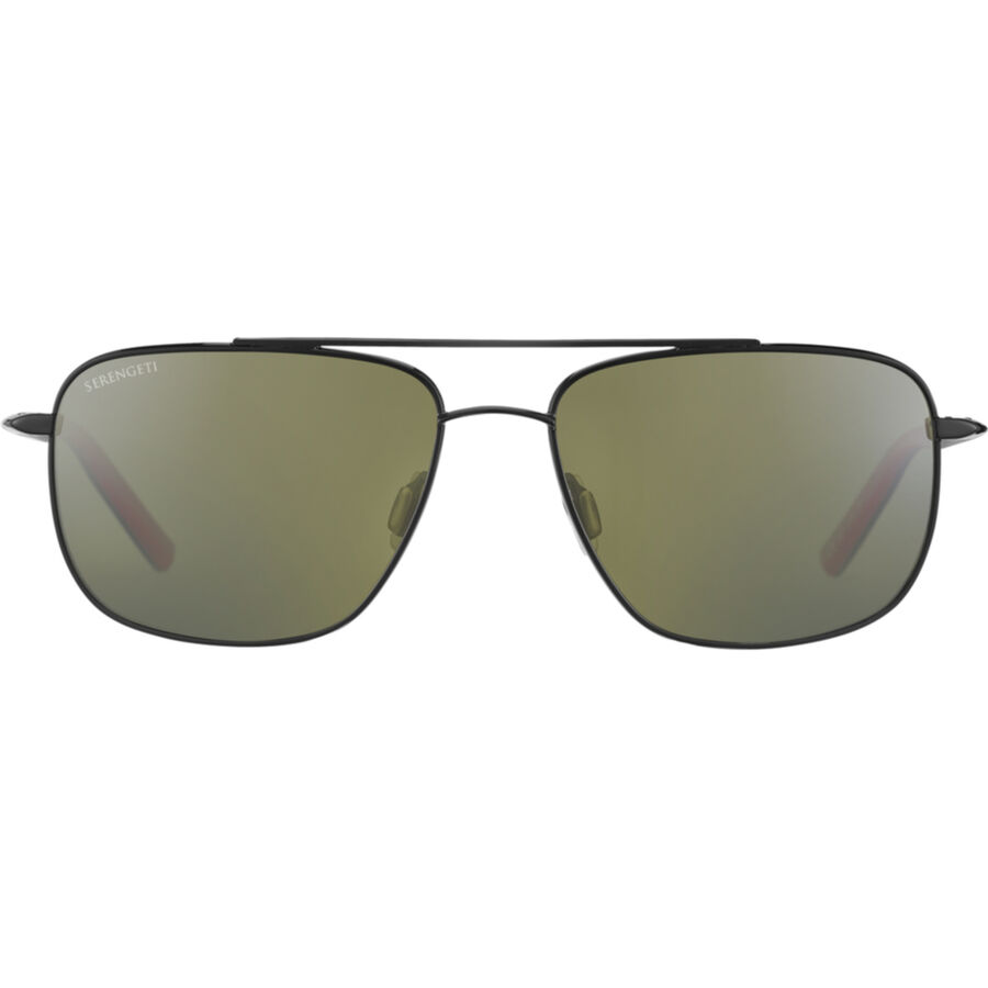 TELLARO, Shiny Black with Red Inside Temple Tips-Mineral Polarized 555nm Cat 3 to 3, hi-res